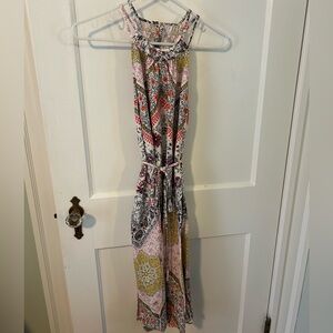 Loft lightweight paisley swing trapeze dress